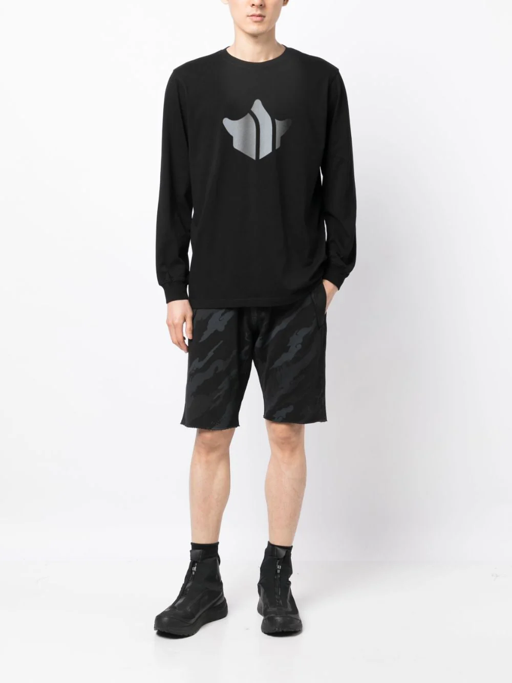 Bonsai Forest-Print Cotton Shorts - Image 3
