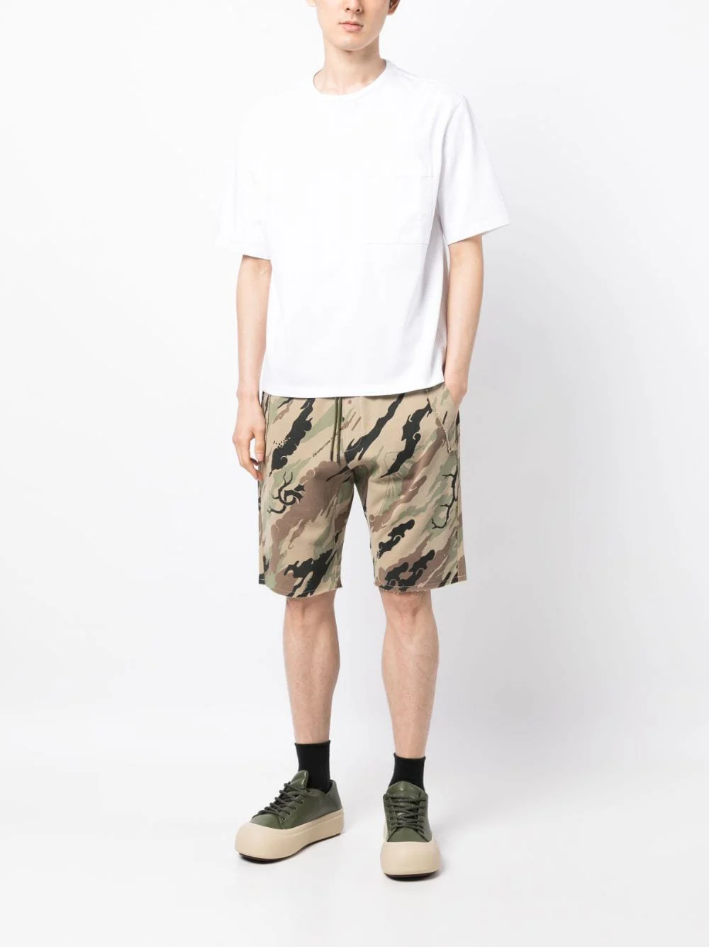 Bonsai Forest-Print Cotton Shorts - Image 5