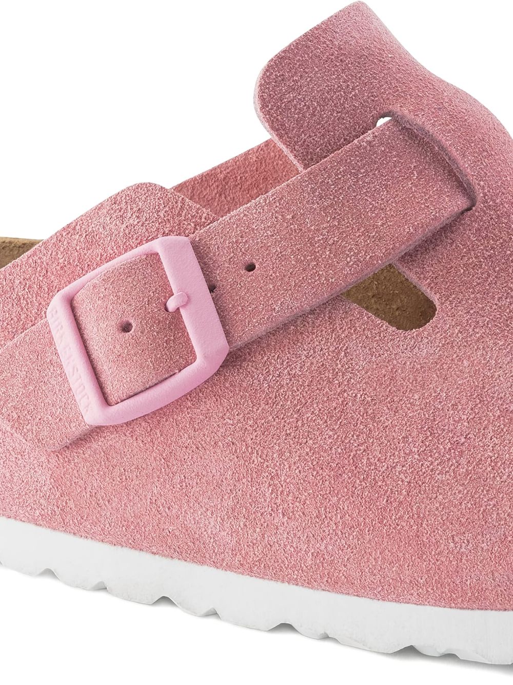 Boston Buckle Suede Mules - Image 2