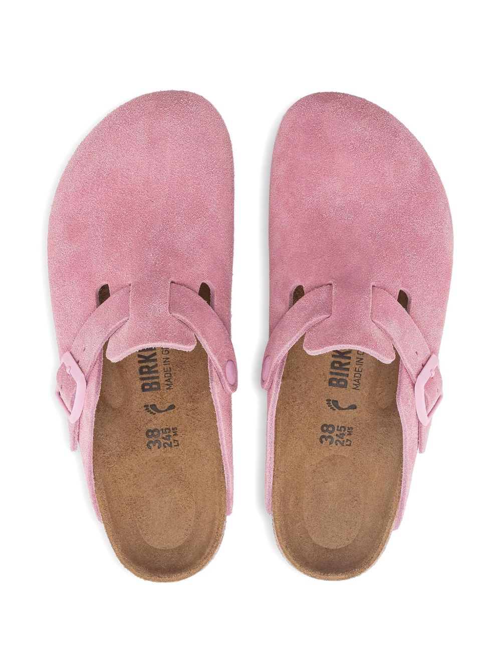 Boston Buckle Suede Mules - Image 4