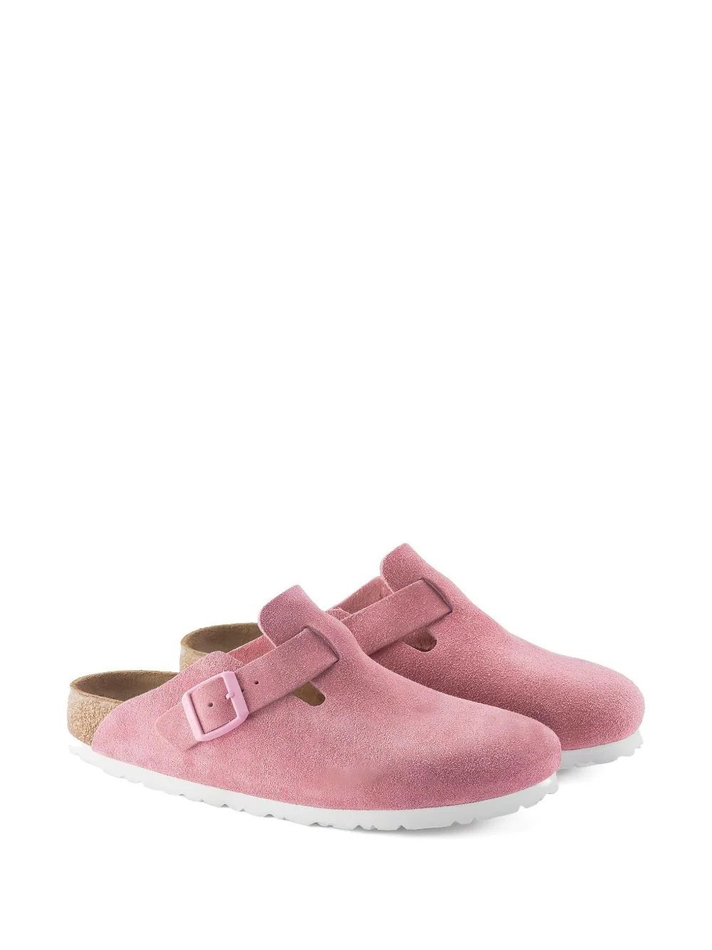 Boston Buckle Suede Mules - Image 5