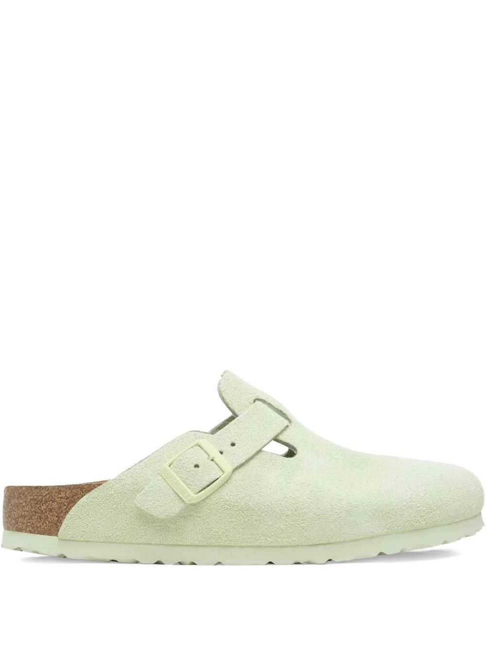 Boston Soft Footbed Faded Lime Buckle Mules