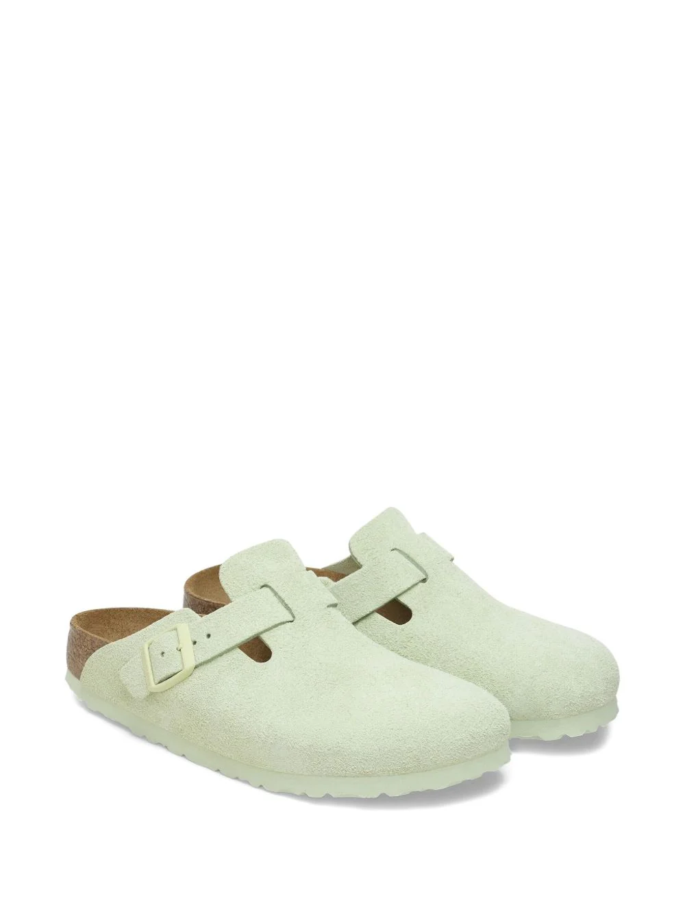Boston Soft Footbed Faded Lime Buckle Mules - Image 2