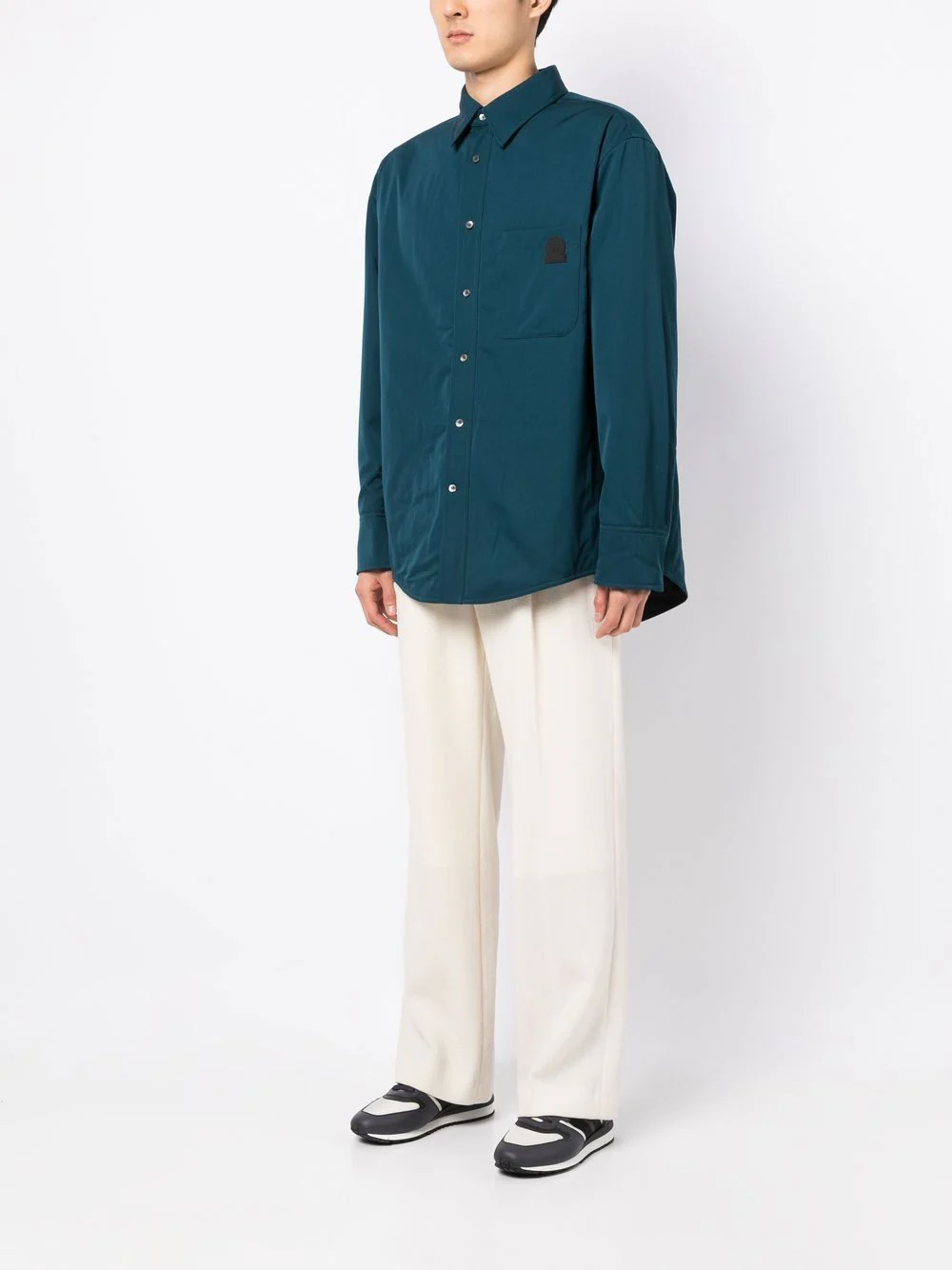 Box-Pleat Long-Sleeved Shirt - Image 5
