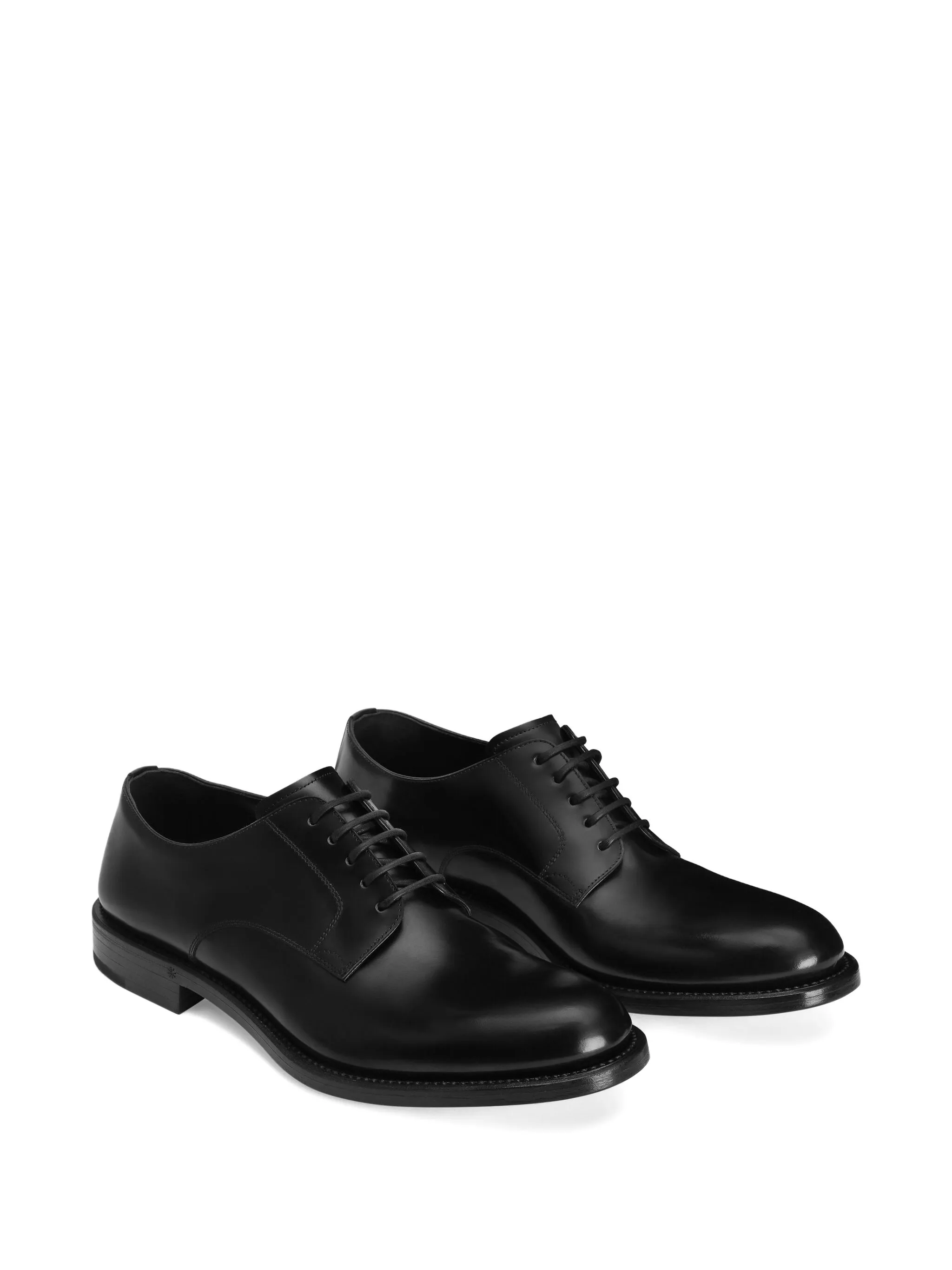Brushed Lace-Up Derby Shoes - Image 2