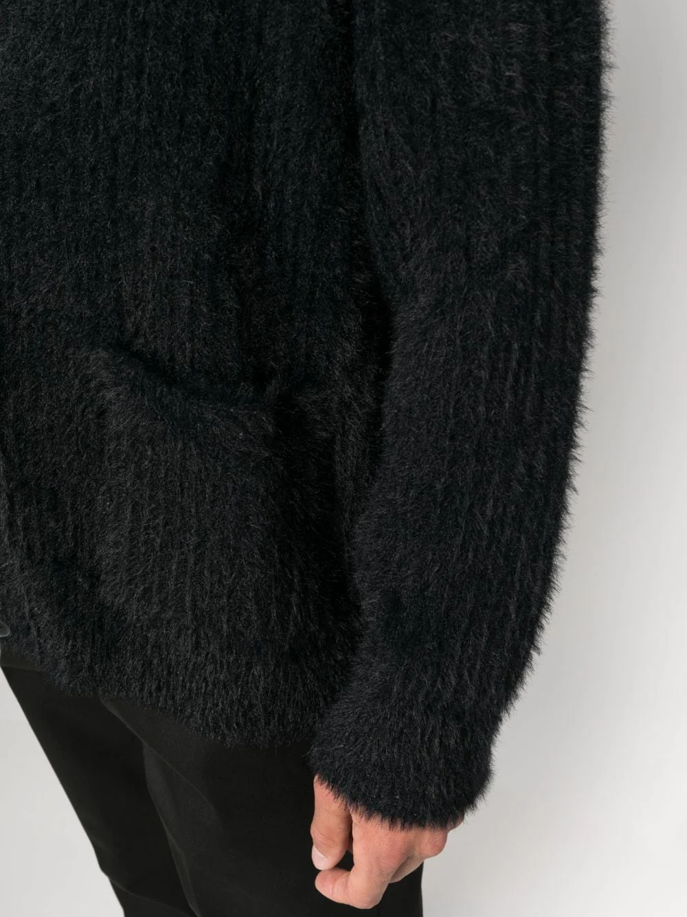 Brushed V-Neck Cardigan - Image 4