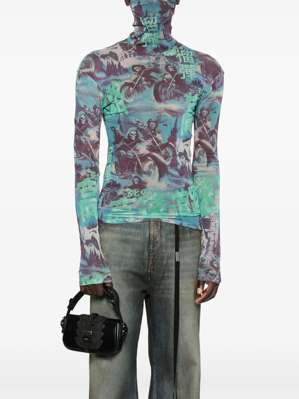 Buckle-Fastening Panelled Tote Bag - Image 5