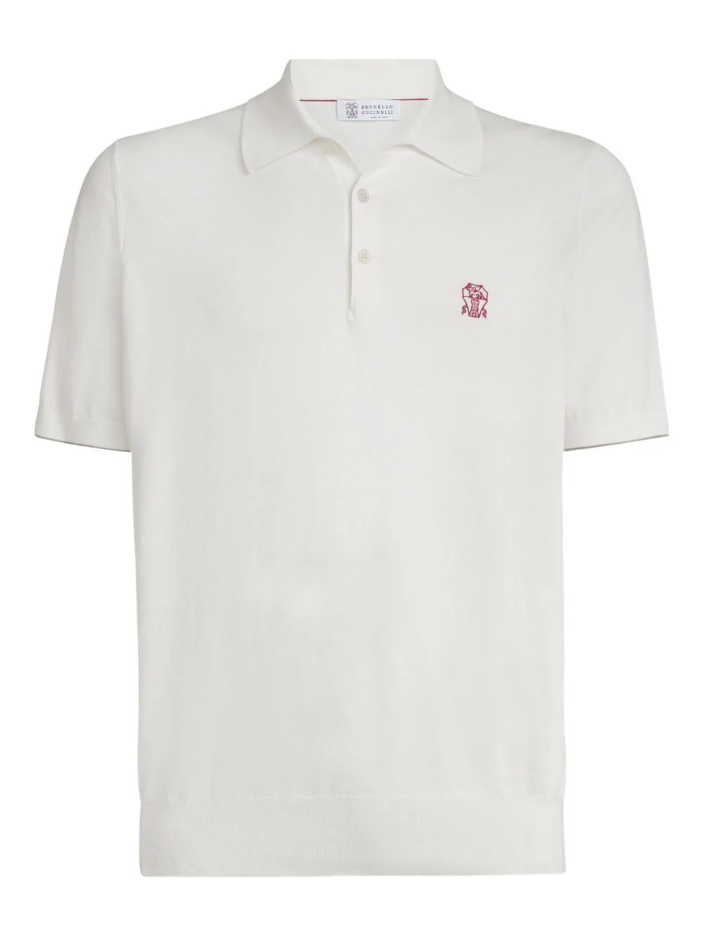 Butoon-Fastening Logo-Detail Polo Shirt