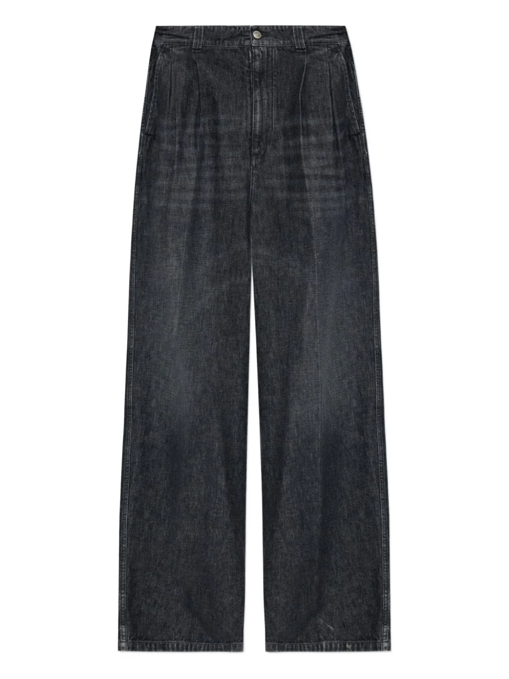 Button-Fastening Jeans
