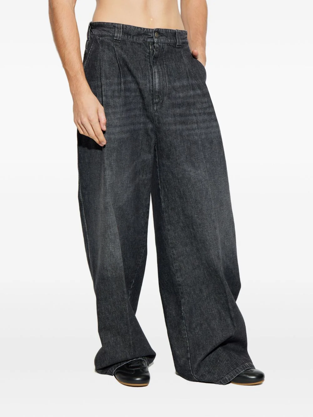 Button-Fastening Jeans - Image 3