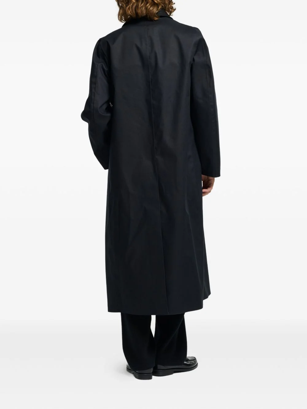 Button-Fastening Single-Breasted Coat - Image 3