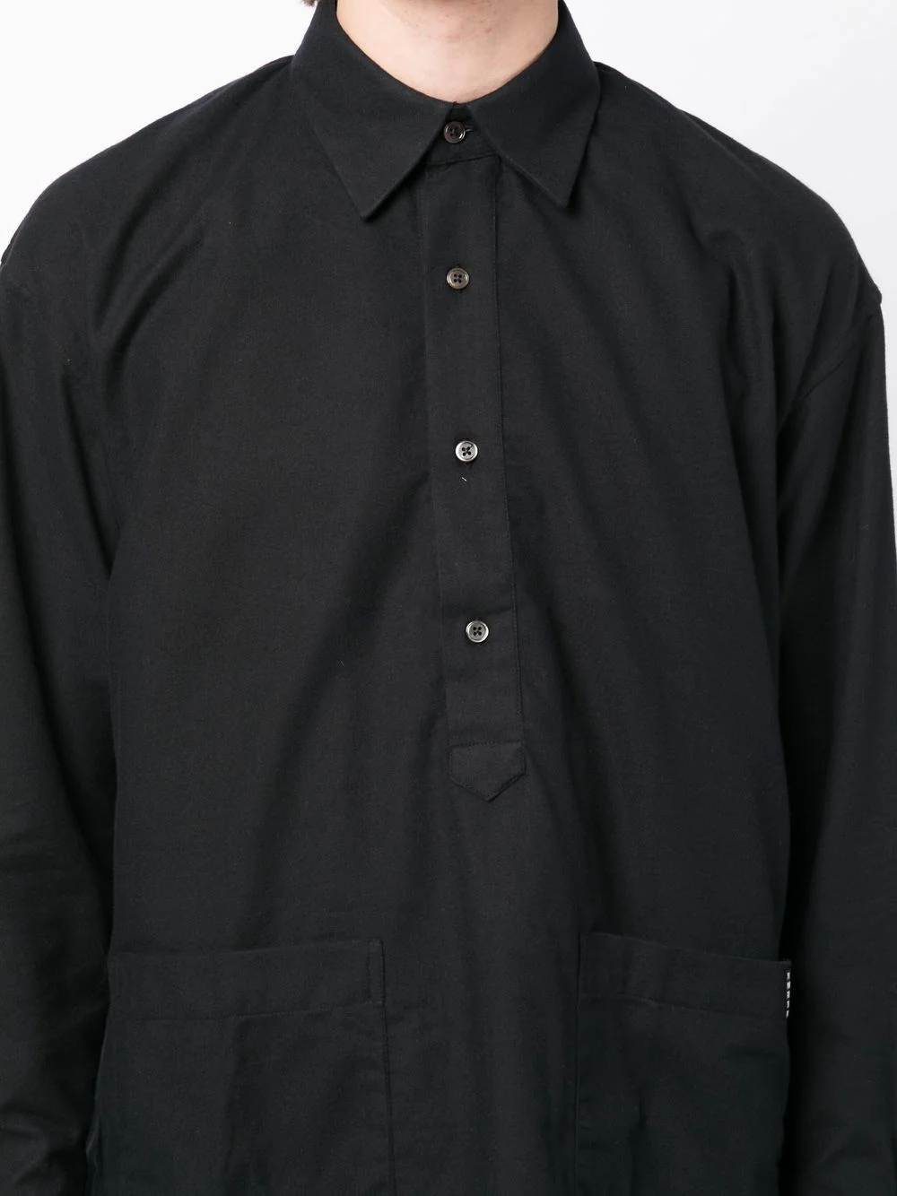 Button Placket Long-Sleeve Shirt - Image 5