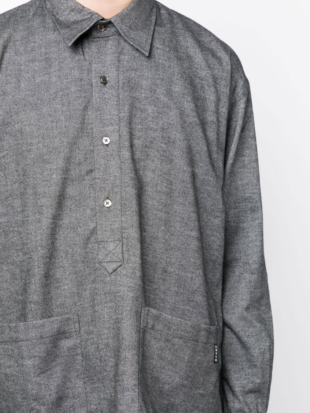 Button Placket Long-Sleeve Shirt - Image 5