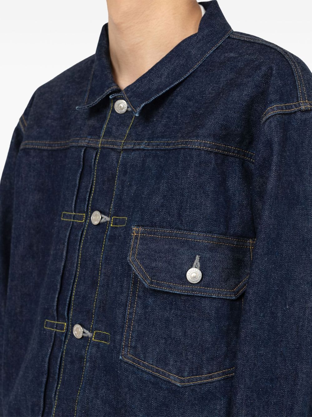 Button Pocket Denim Jacket - Image 3