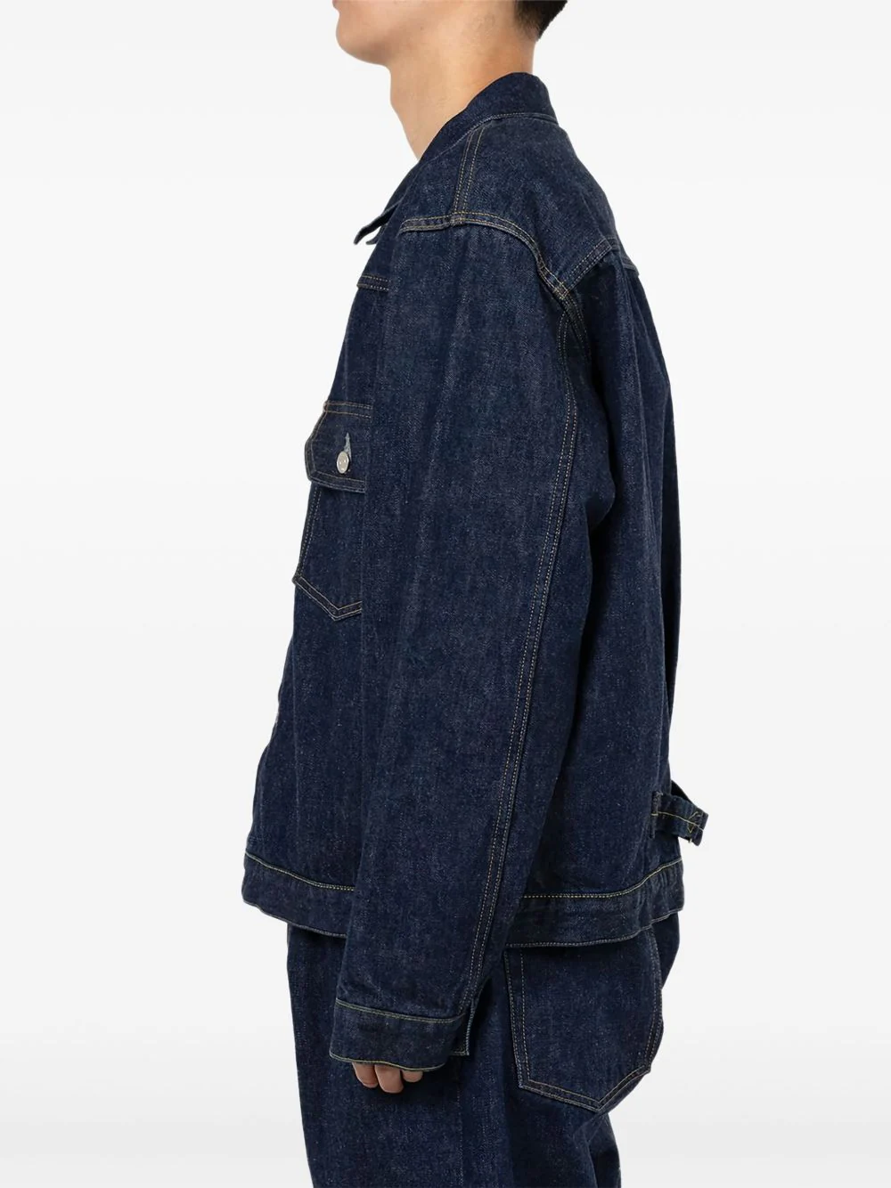 Button Pocket Denim Jacket - Image 4