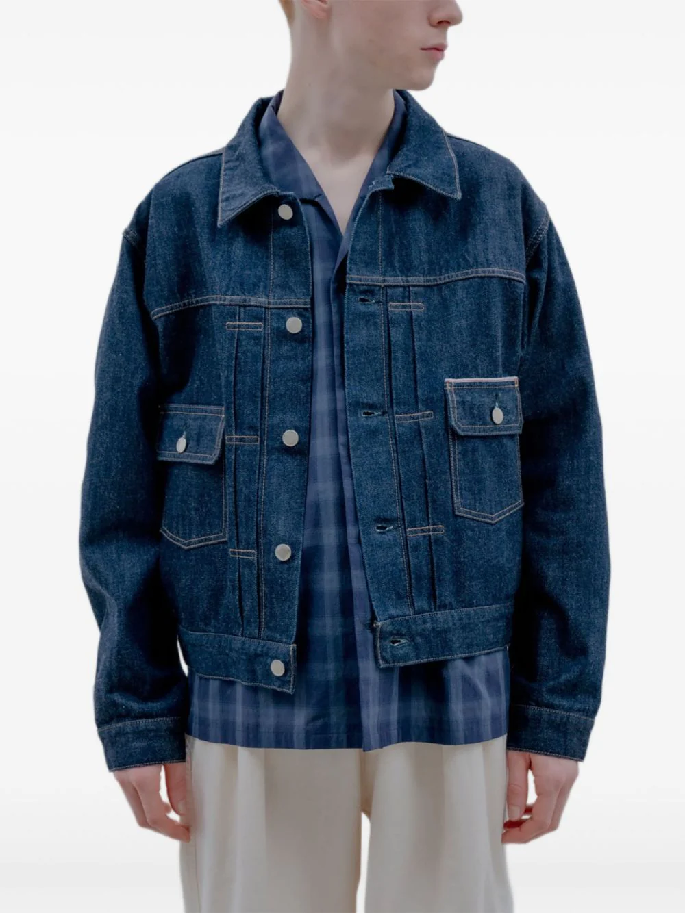Button-Up Denim Jacket - Image 5