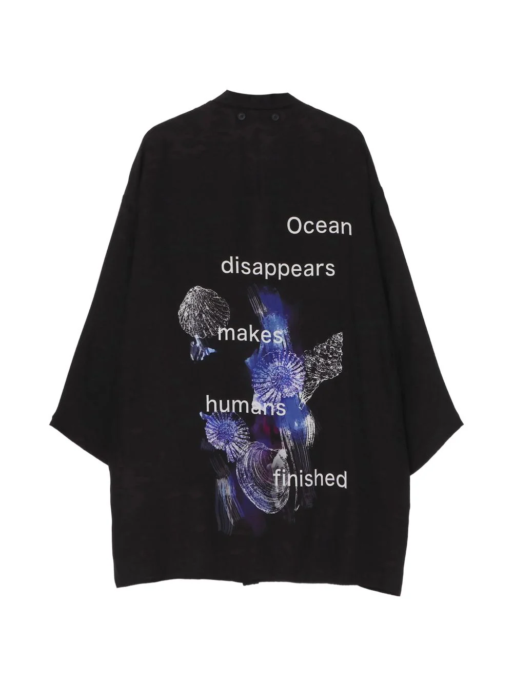 Buttoned Patterned Silk Jacket