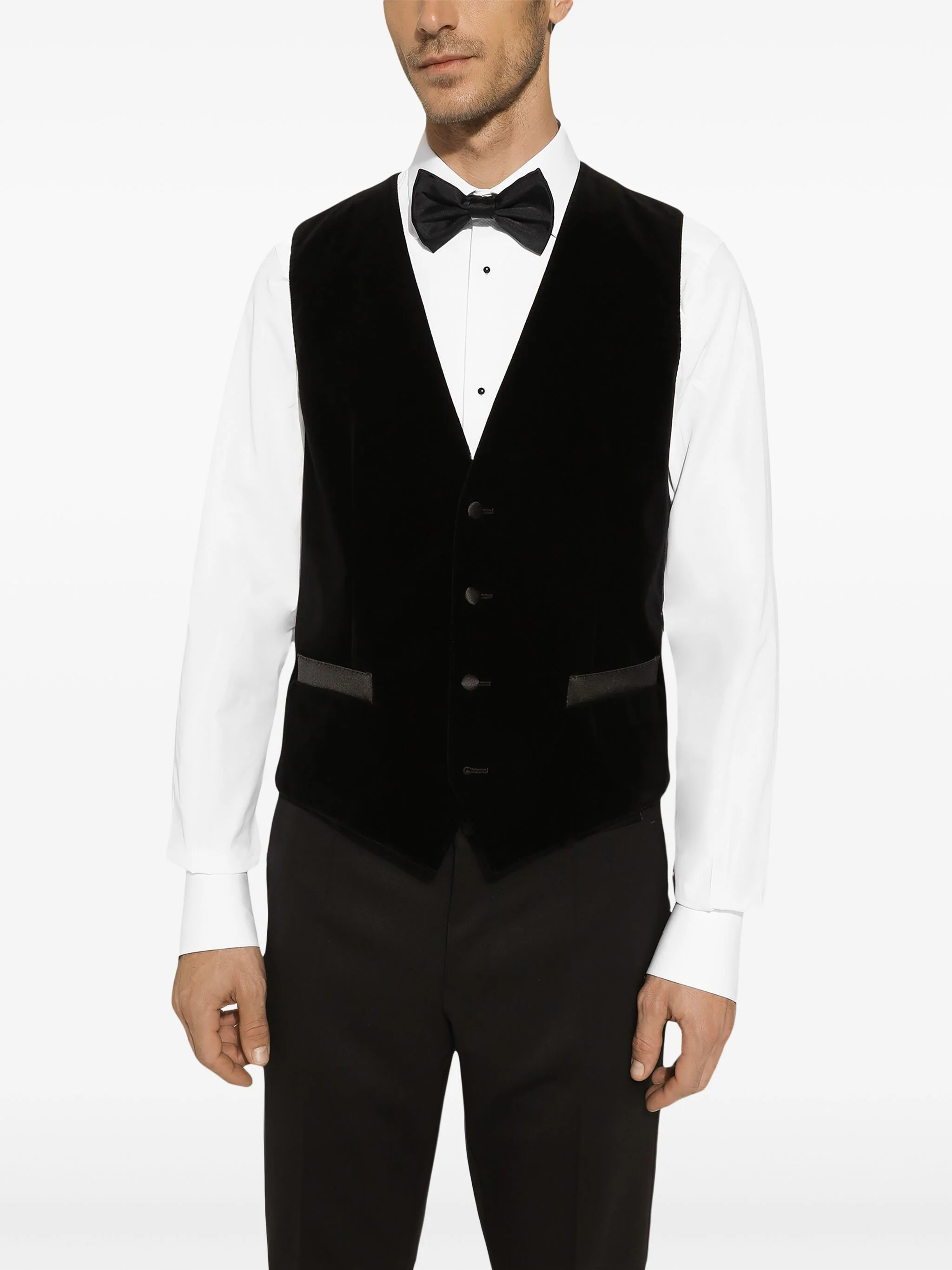 Buttoned Sleeveless Jacket - Image 3