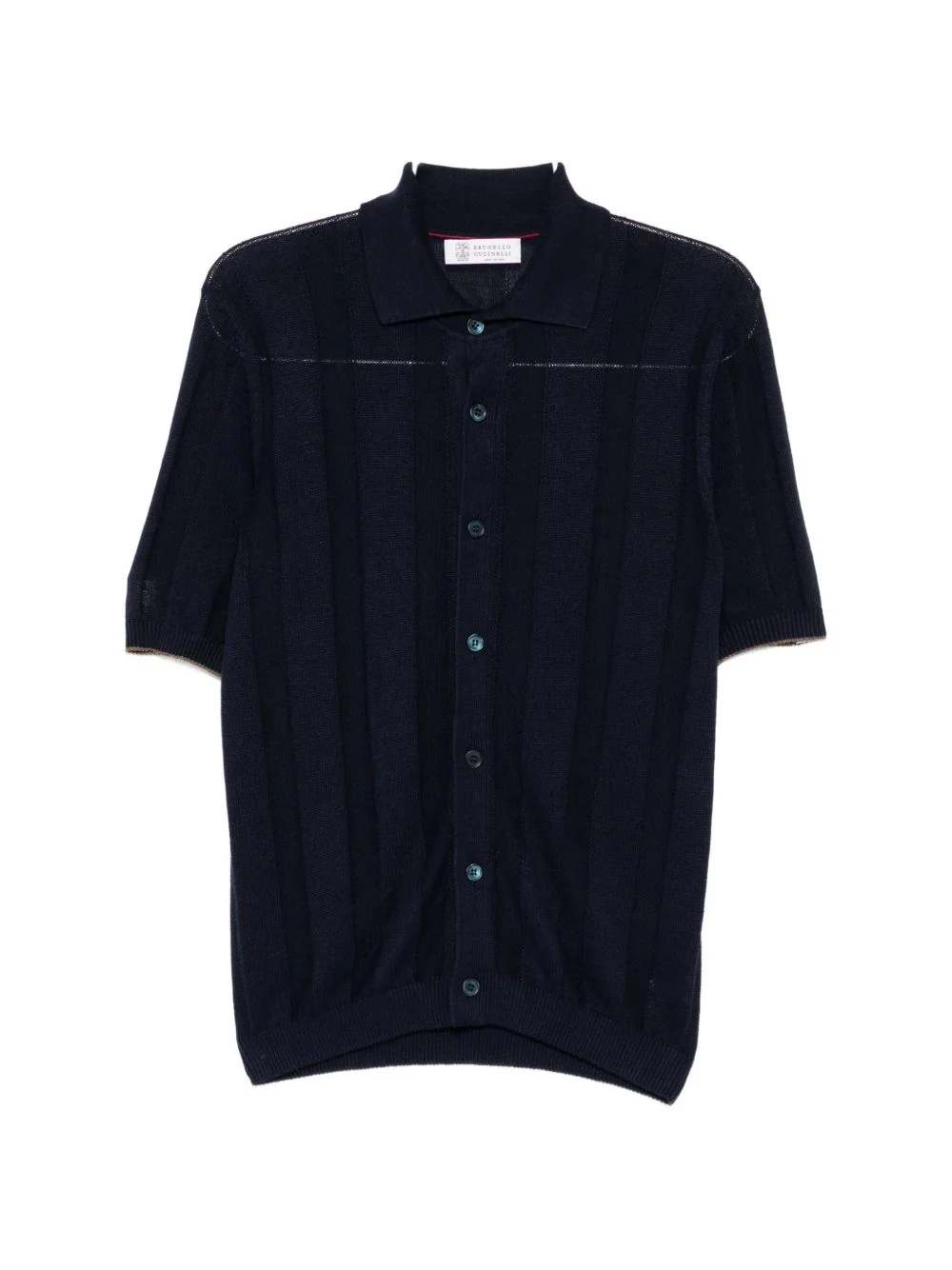 Buttoned Striped Knitwear