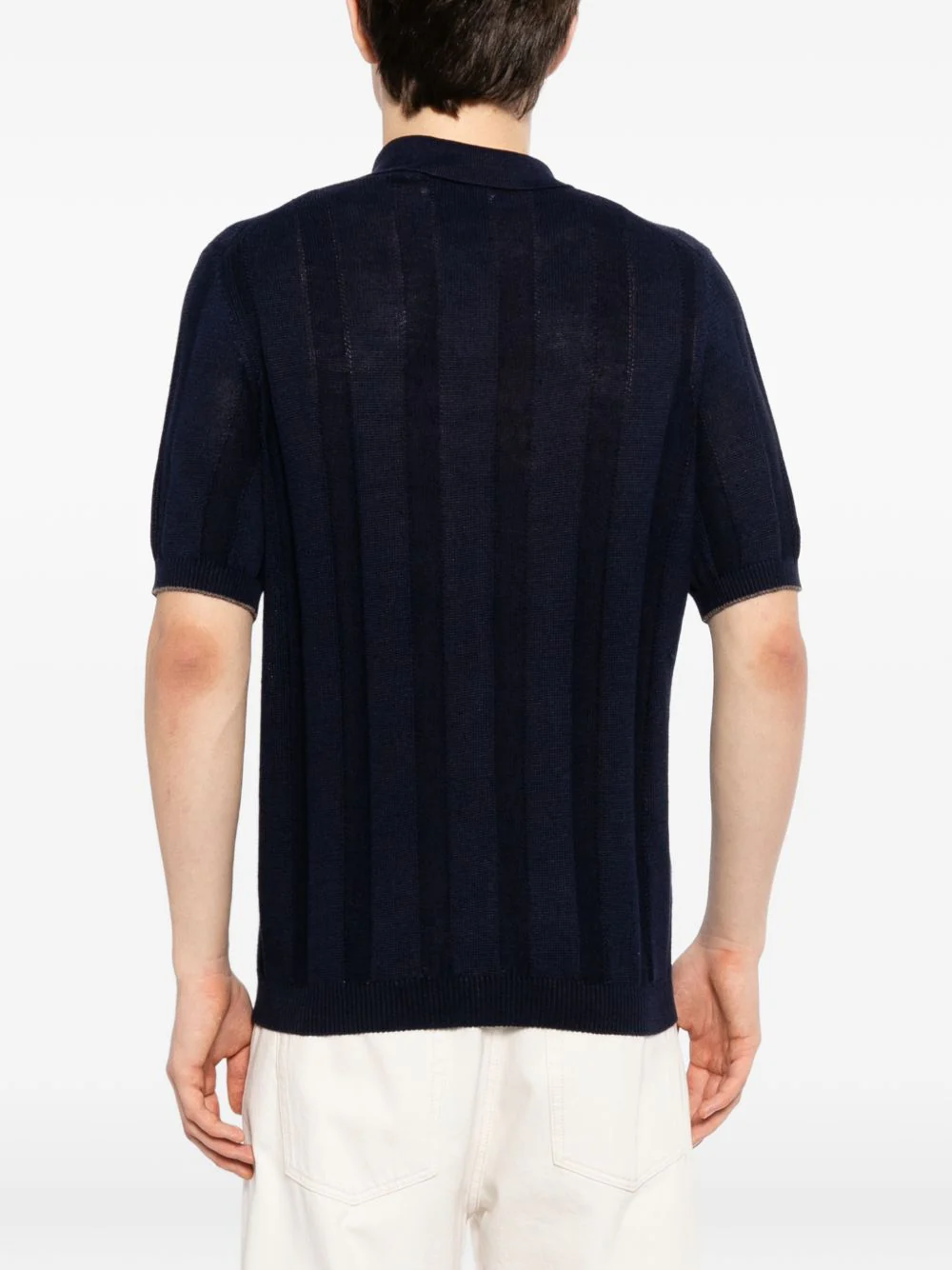 Buttoned Striped Knitwear - Image 5