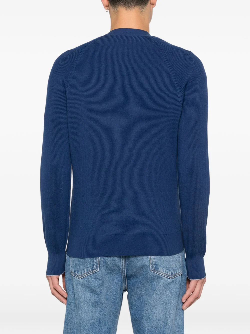 Buttoned V-Neck Sweater - Image 5