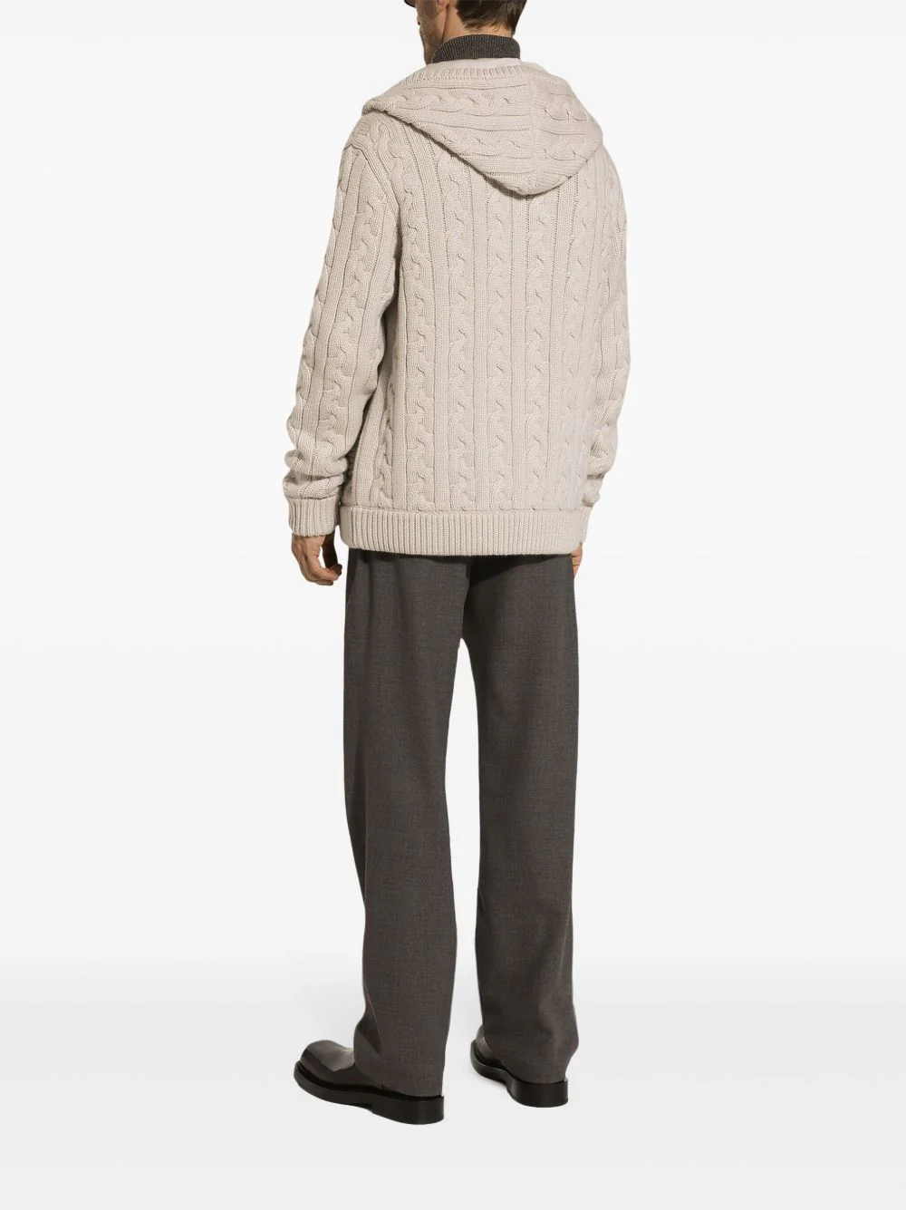 Cable-Knit Hoodie - Image 2