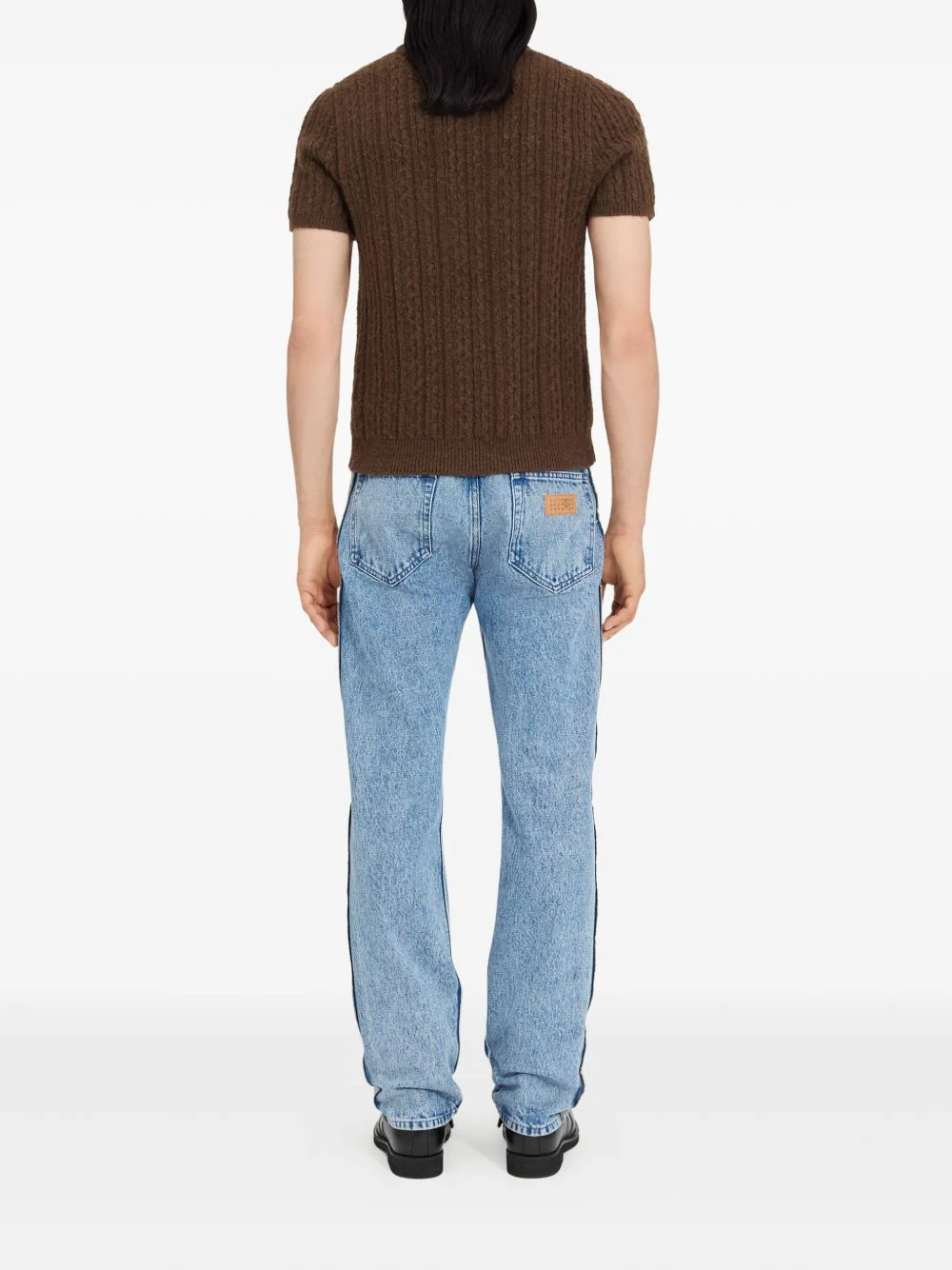 Cable-Knit Polo Shirt - Image 2