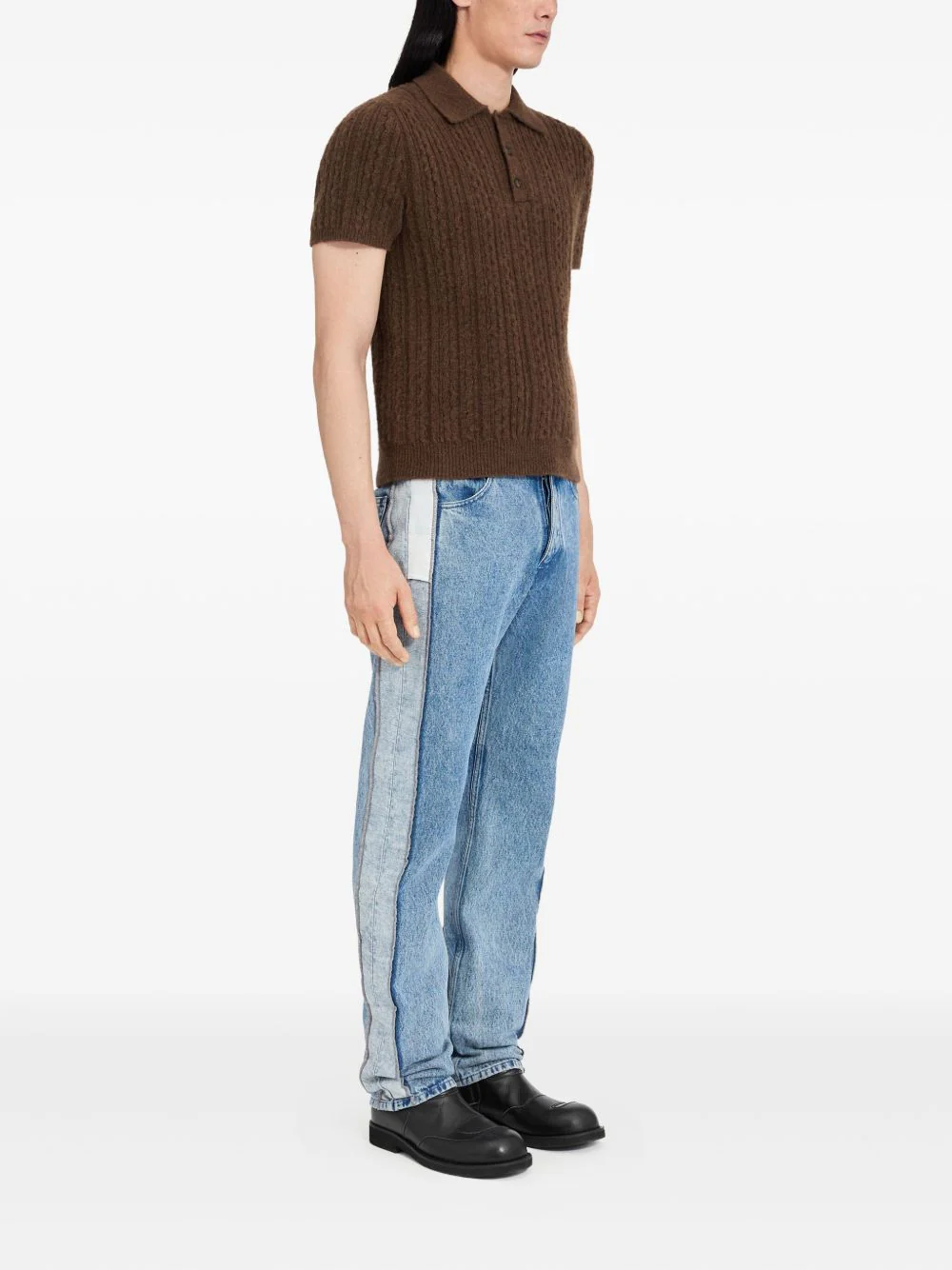 Cable-Knit Polo Shirt - Image 4