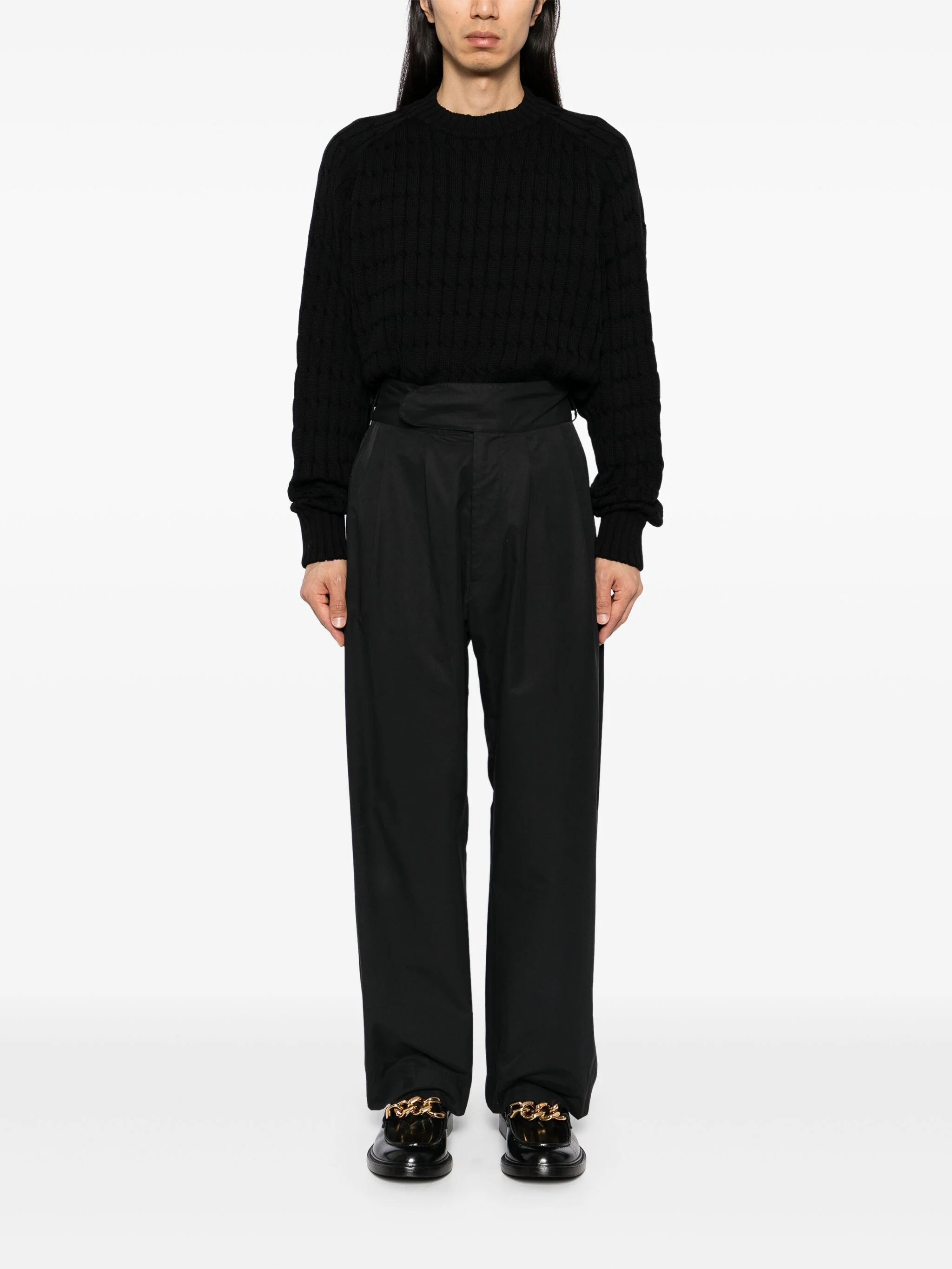Cable-Knit Pullover Sweater - Image 2