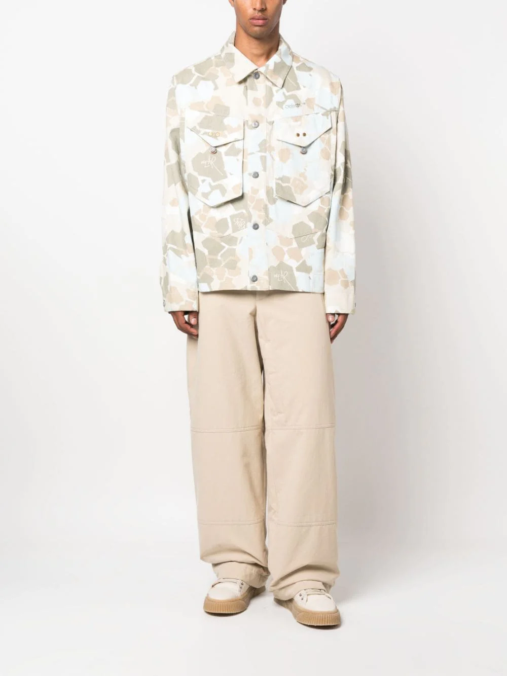 Camouflage-Pattern Denim Jacket - Image 5