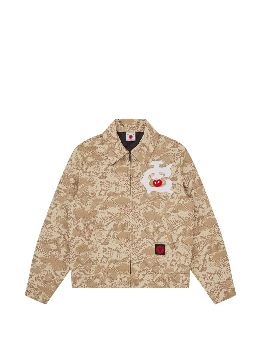 Camouflage-Print Shirt Jacket