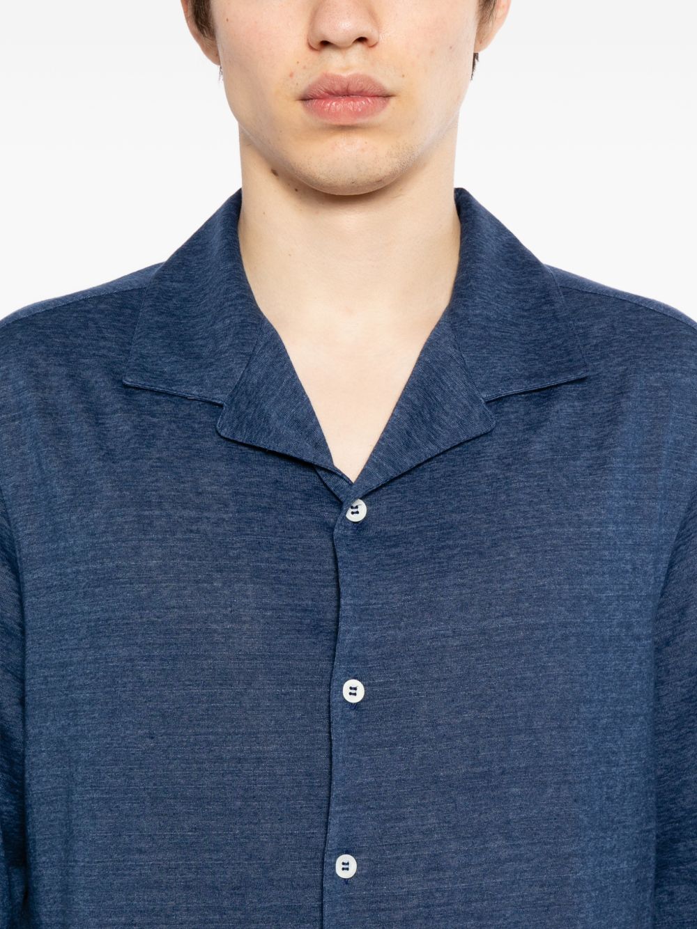 Camp-Collar Buttoned Shirt - Image 2