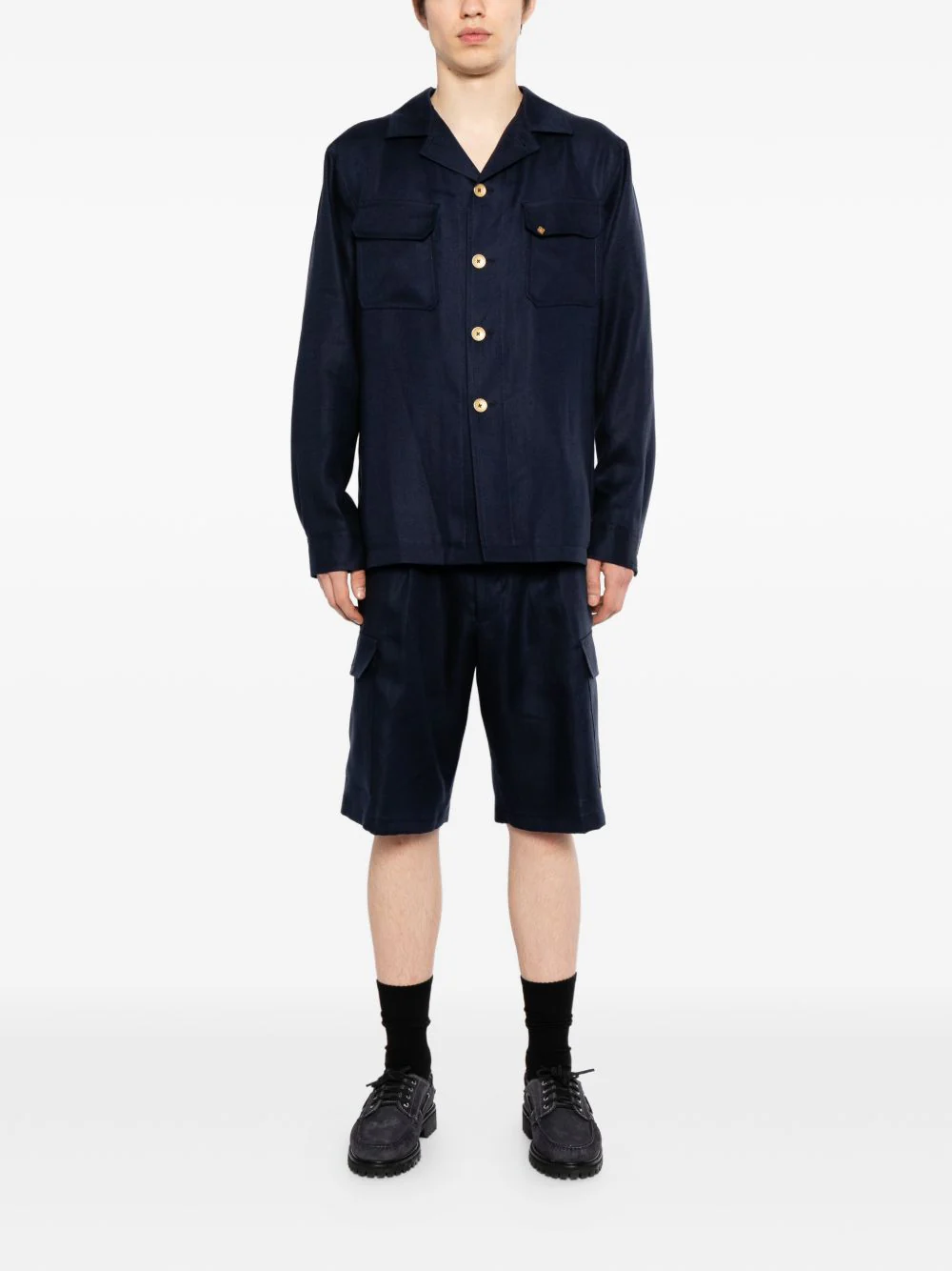 Cargo Pleated Trousers - Image 3