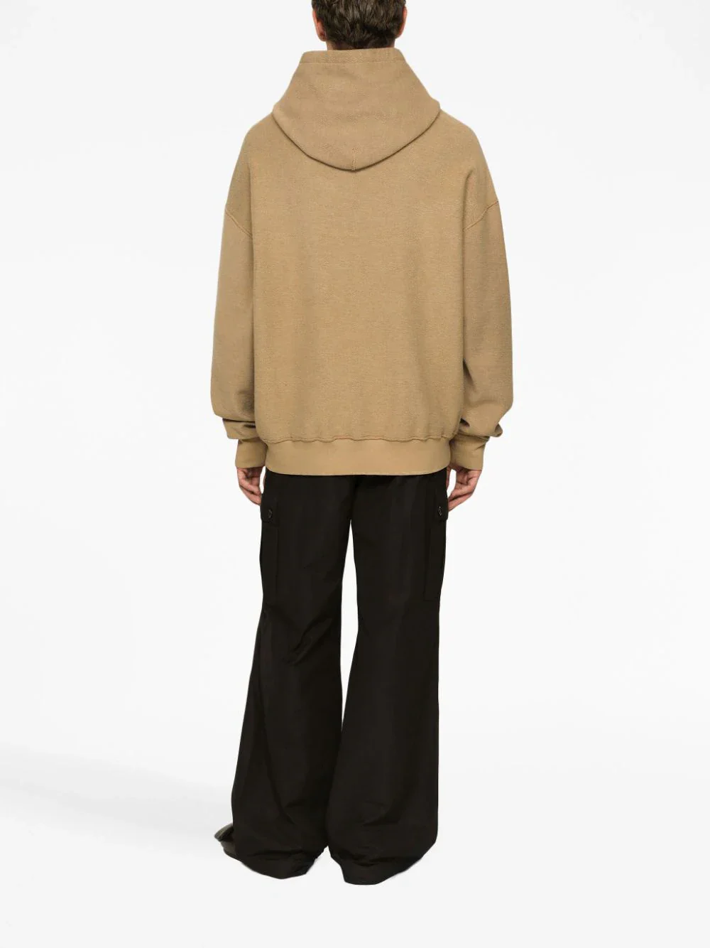 Cargo-Pocket Logo-Plaque Cotton Trousers - Image 4