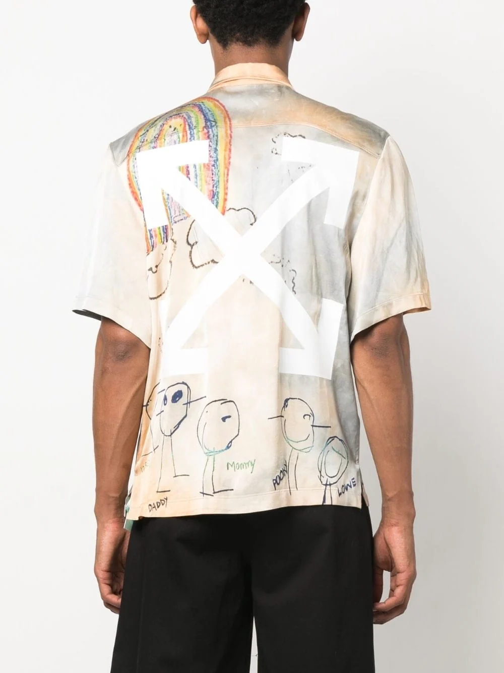 Cartoon-Print Short-Sleeved Shirt - Image 3