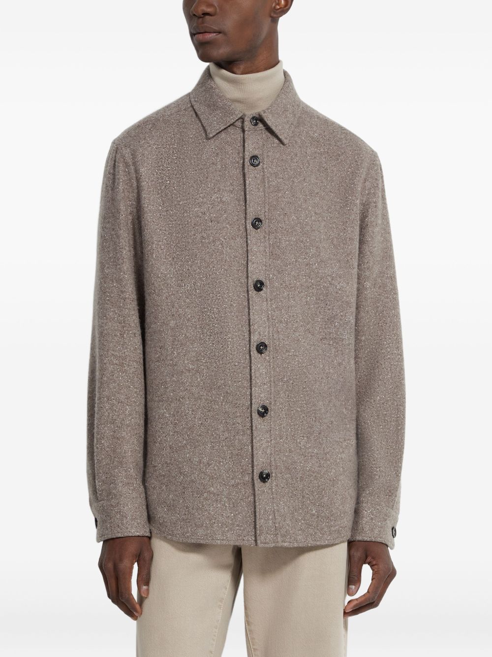 Cashmere-Silk Overshirt - Image 4