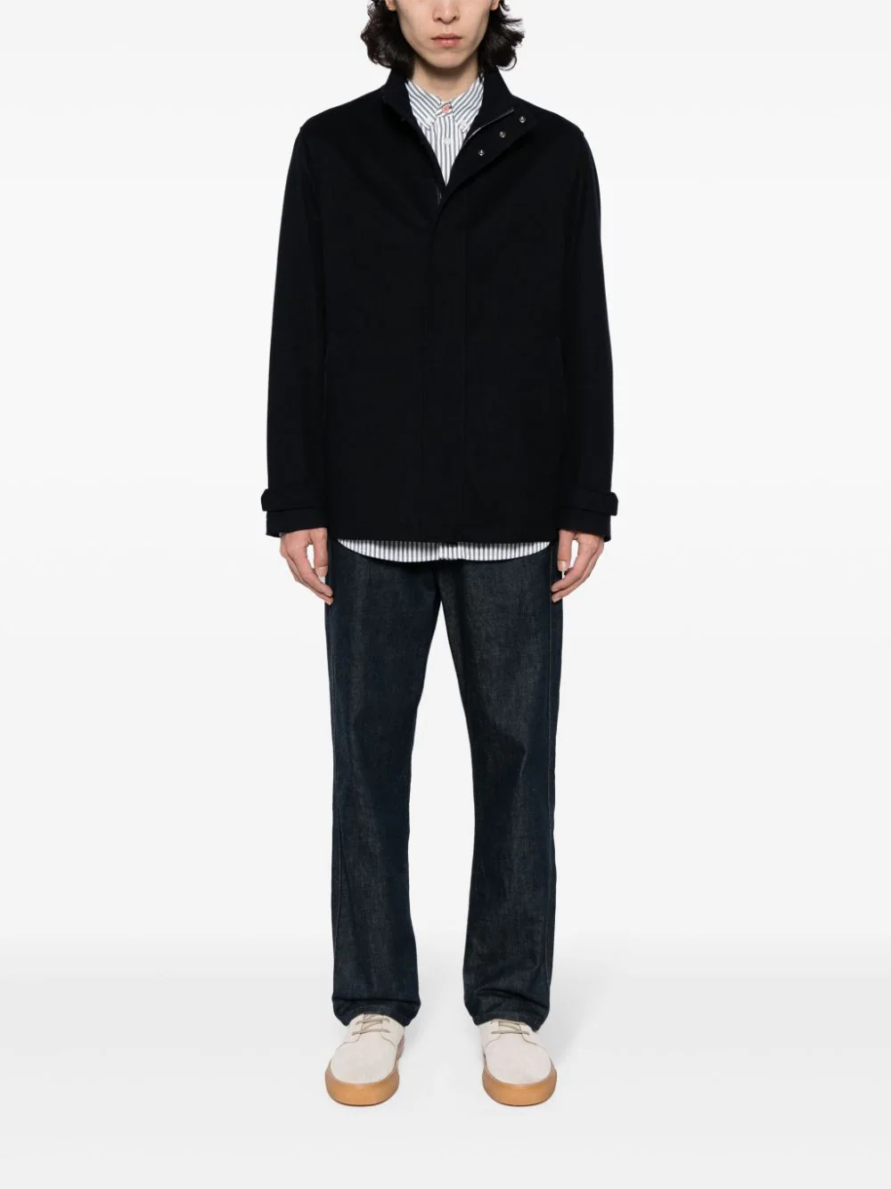Cashmere Zip-Up Coat - Image 2