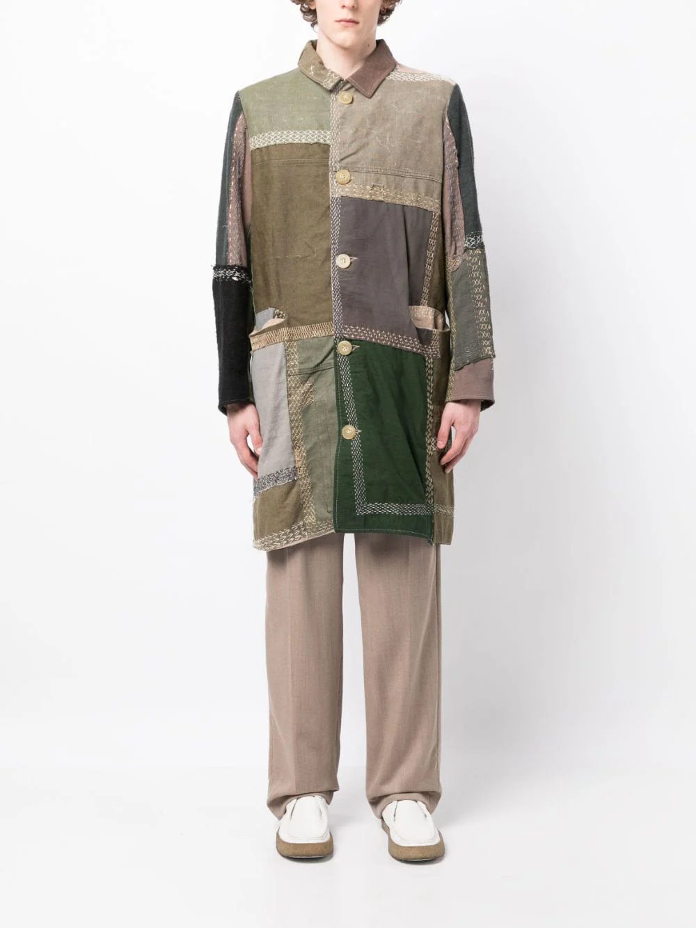 Cedric Cotton Single-Breasted Coat - Image 5