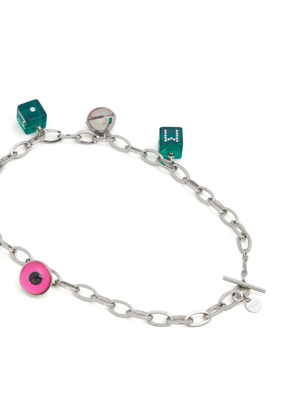 Charm-Embellished Chain Necklace - Image 3