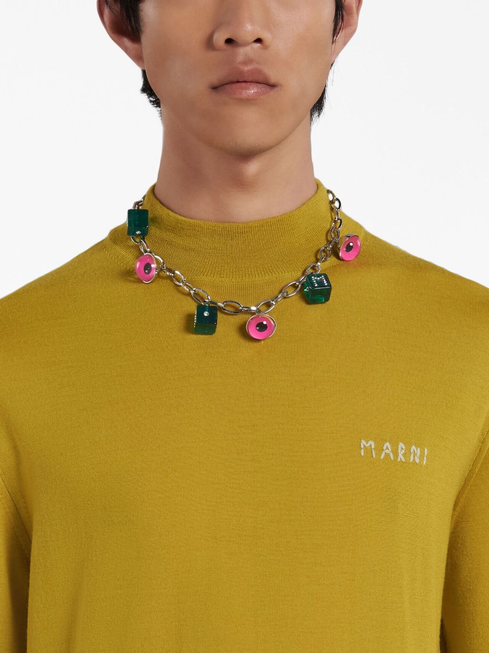 Charm-Embellished Chain Necklace - Image 4