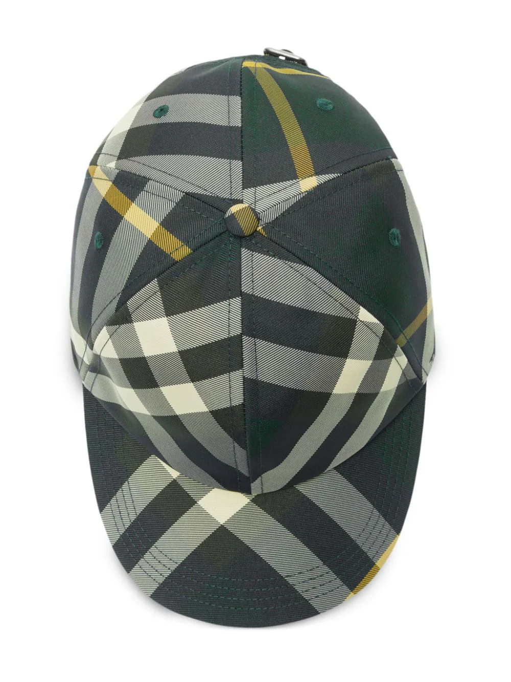 Check-Pattern Cotton Cap - Image 3