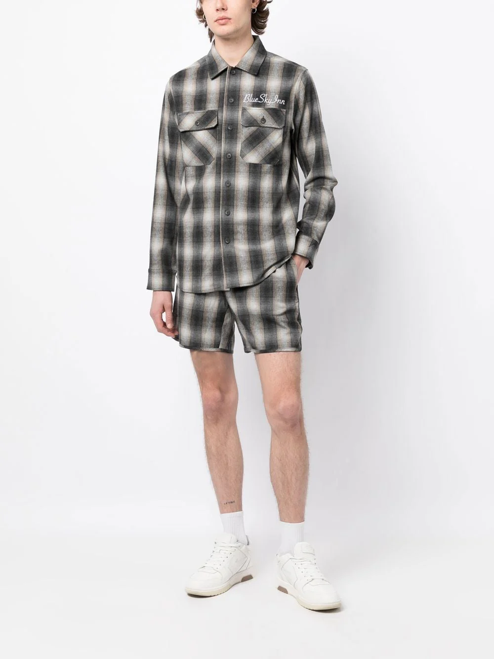 Check Pattern Shorts - Image 5