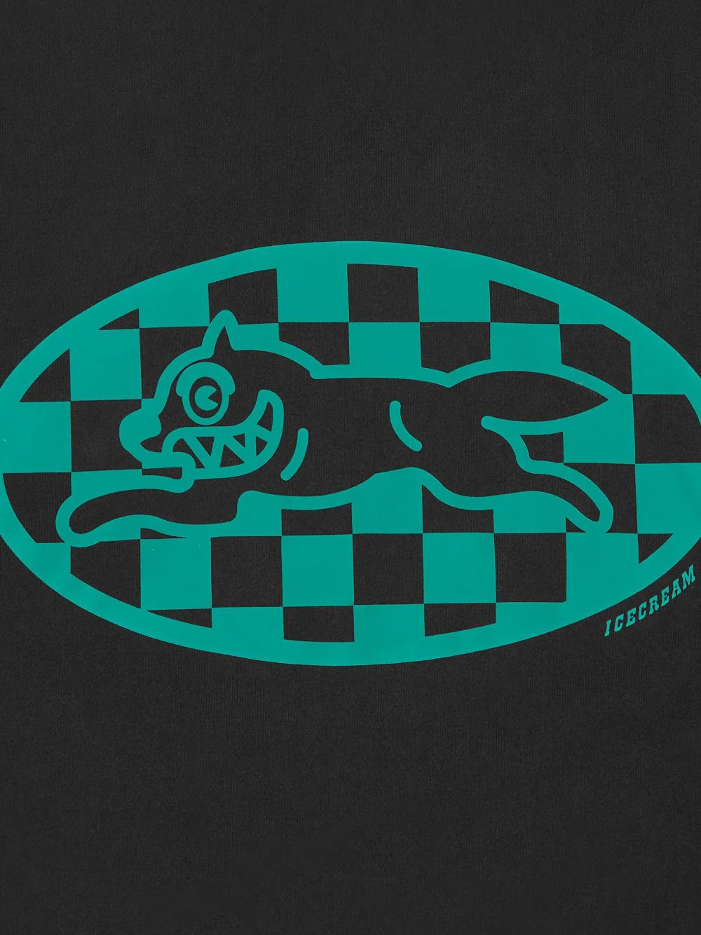 Check-Pattern Wolf Graphic Hoodie - Image 2