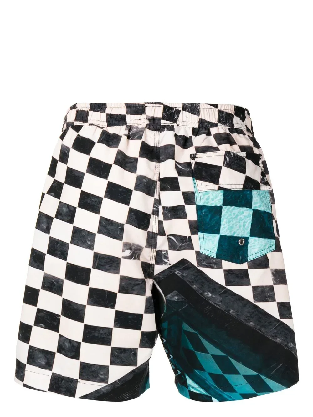 Check Print Deck Shorts - Image 2