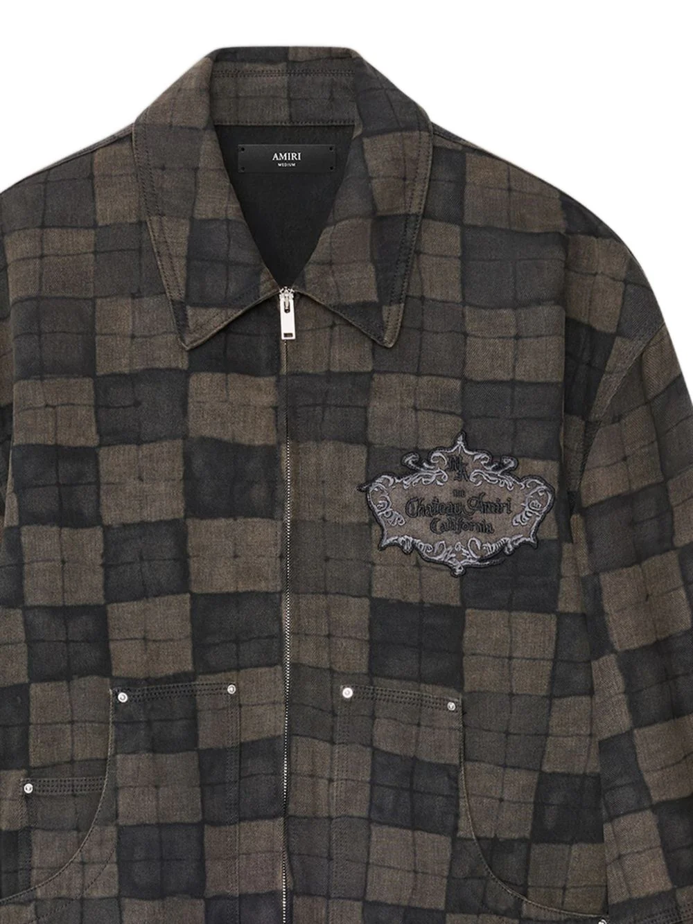 Checked Denim Jacket - Image 2