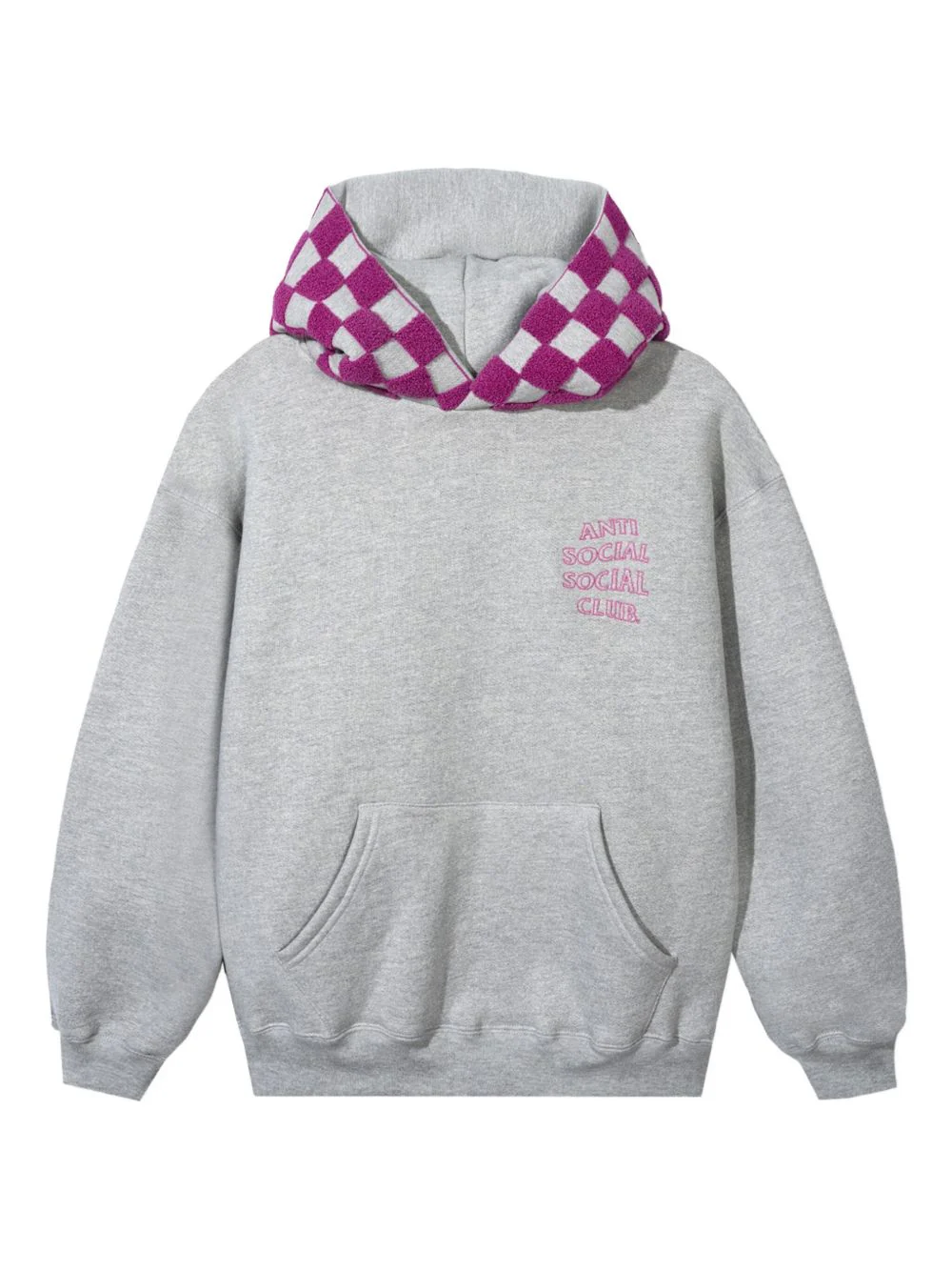 Checked Hooded Sweatshirt