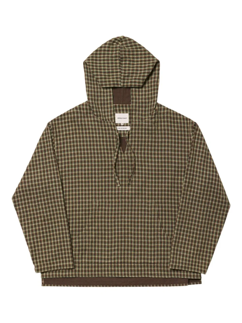 Checked Hoodie
