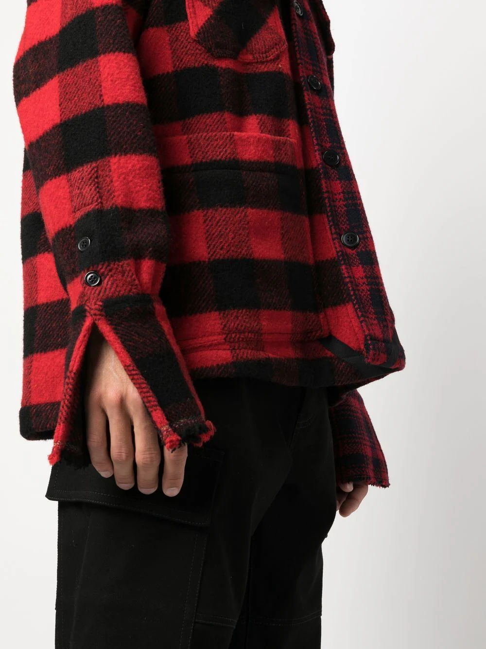 Checked Shirt Jacket - Image 3