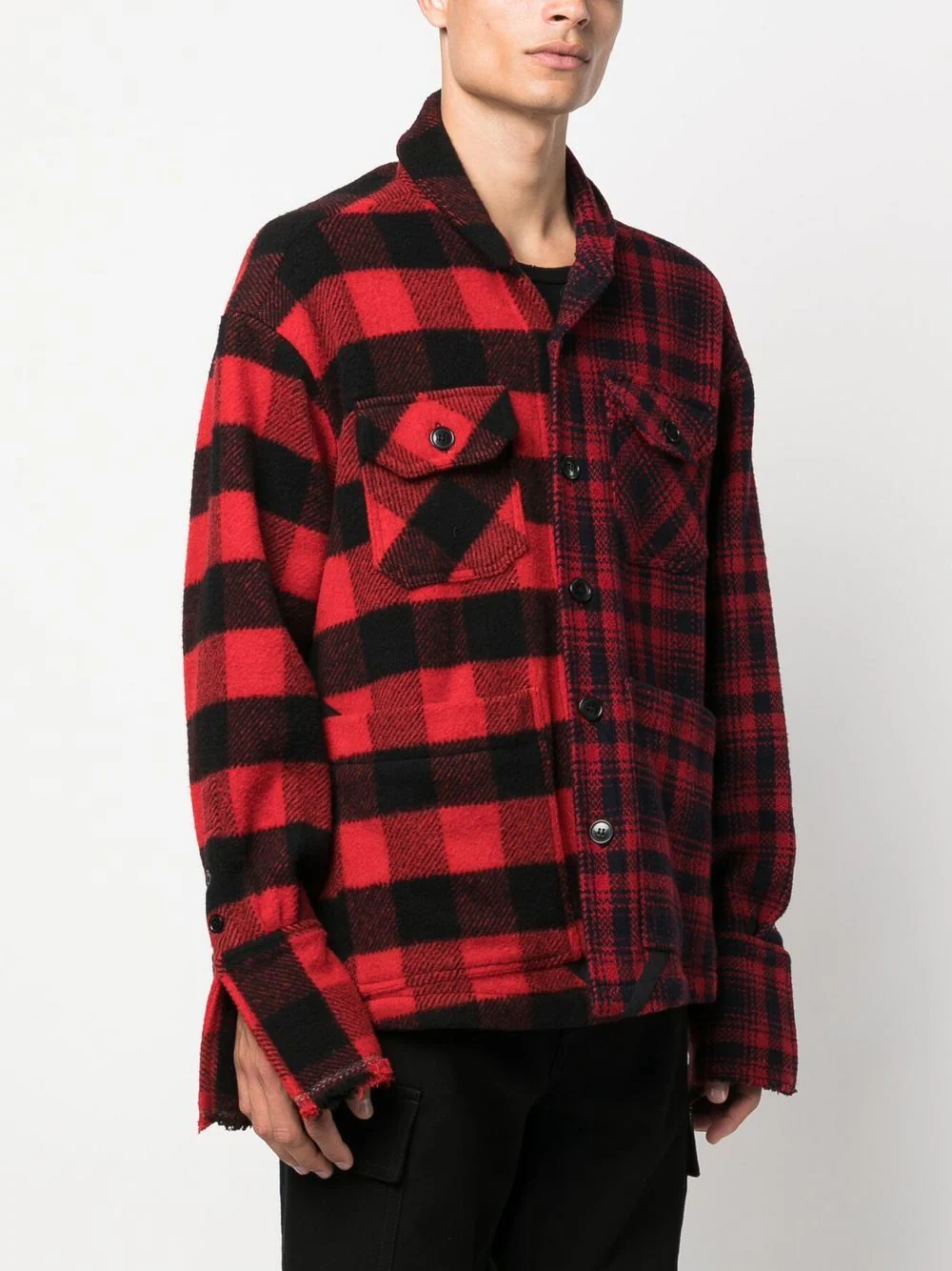 Checked Shirt Jacket - Image 4
