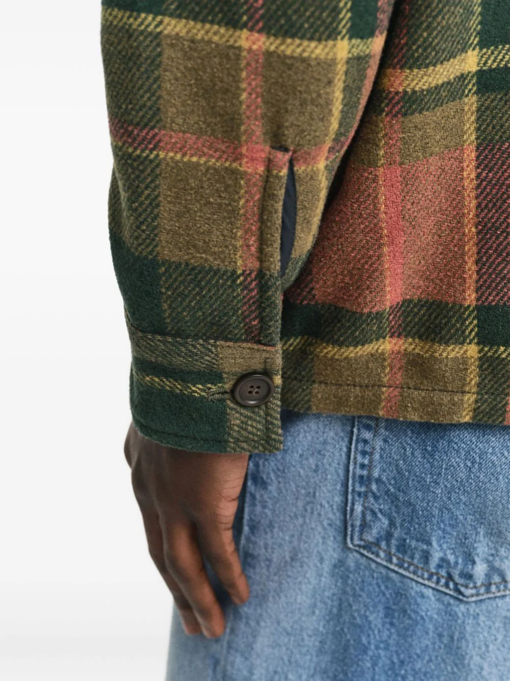 Checked Wool-Blend Shirt Jacket - Image 2